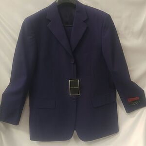 MEN'S ROYAL DIAMOND PURPLE 3 BUTTON SUIT